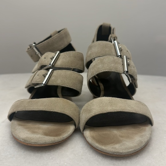 Rebecca Minkoff grey heeled sandals size 7.5 - Picture 5 of 5